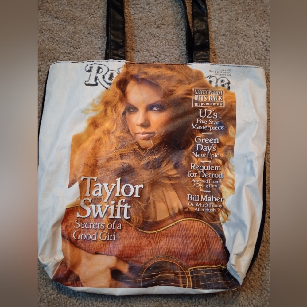EXTREMELY RARE Taylor Swift Rolling Stone Cover Tote Bag